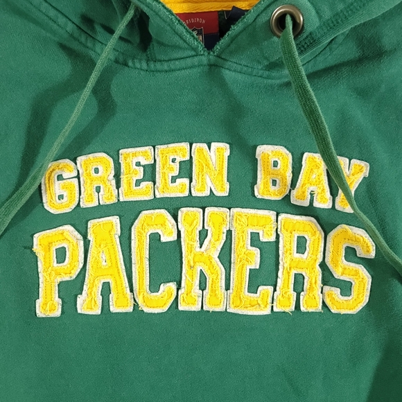Reebok NFL Gridiron Classic Hoodie Green Bay Packers Medium Green M - Picture 2 of 10